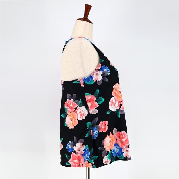 Island Escape Women Floral Underwire Swim Tankini Top / Bottom Set Plus Size 16W - Picture 3 of 9